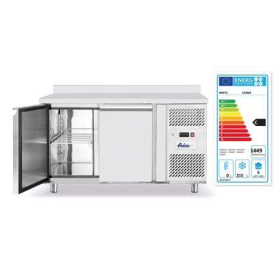 Mrazicí stůl dvoudveřový s bočními jednotkami, Arktic, Profi Line, GN 1/1, 280L, 230V/600W, 1360x700x(H)910mm | 232064
